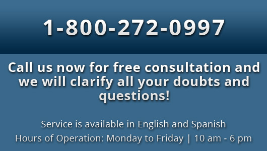 Call us now for free consultation and we will clarify all your doubts and questions!, Service is available in English and Spanish Hours of Operation: Monday to Friday | 10 am - 6 pm